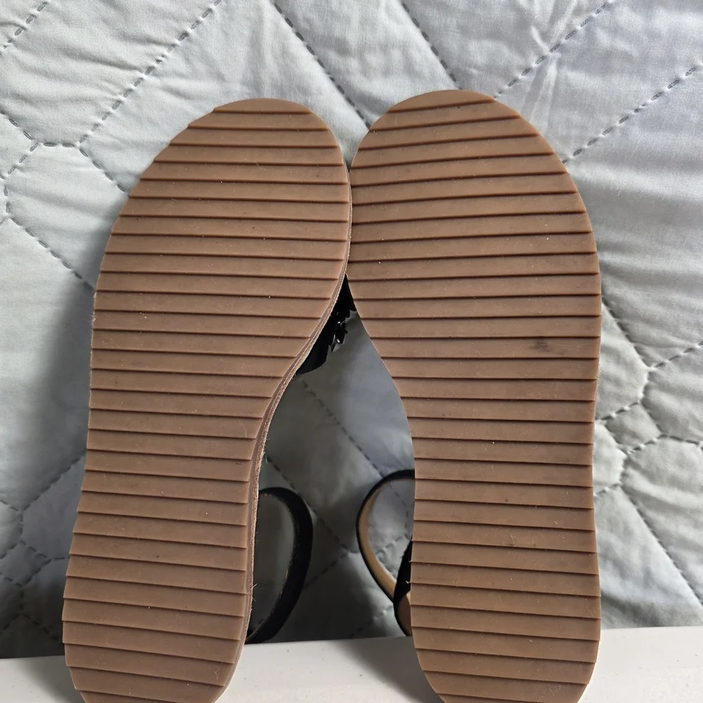 BILL BLASS BLACK ANTHROPOLOGIE SUEDE ESPADRILLES SANDALS SEQUIN SHOES Sz 6